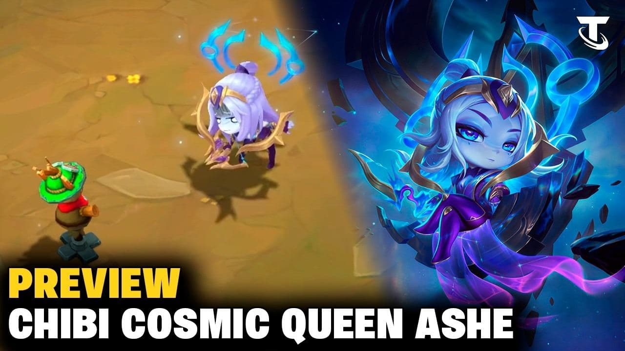 Review Ashe Nữ Hoàng Vũ Trụ Tí Nị TFT Ashe, Nữ Hoàng Vũ Trụ, Cosmic Queen Ashe, Tí Nị, 17.2, Mùa 17, TFT, ĐTCL